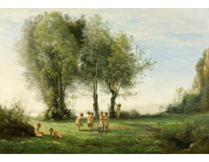 KO IV-98 Jean-Baptiste Camille Corot - Kolo Amoru při východu slunce