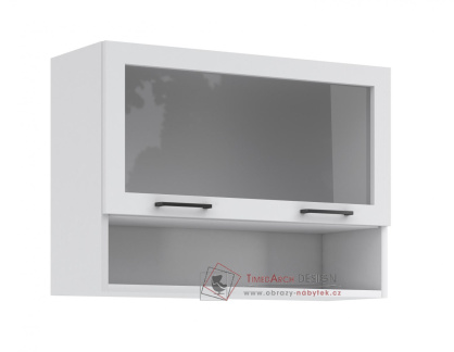 IRMA, horní kuchyňská skříňka KL80-1W+P, bílá