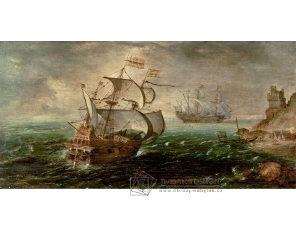 A-2574 Cornelis van Wieringen - Plachetnice na moři