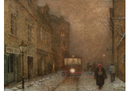 Jakub Schikaneder - Tramvaj v pražské ulici
