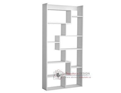 KUTTAP, policový regál, bílá