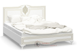 MILAN, postel 160x200cm, bílý mat