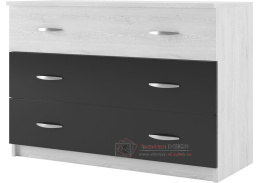 ESSEX zásuvková komoda, antracit/light artwood