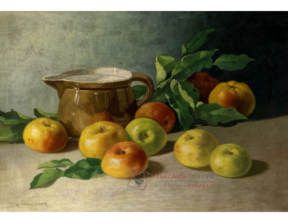 A-1382 Walter Stoitzner - Zátiší s jablky