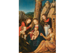 A-8518 Lucas Cranach - Mystický sňatek svaté Kateřiny