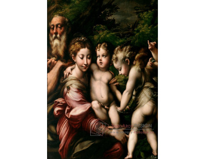 DDSO-2953 Parmigianino - Svatá rodina s anděly