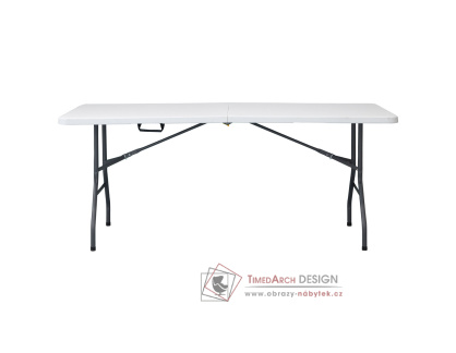 AZ-K1002 WT, campingový stůl 180x70cm skládací, bílá