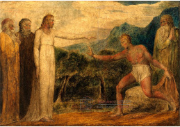 KO VI-487 William Blake - Kristus vracející zrak Bartimeusovi