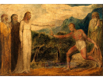 KO VI-487 William Blake - Kristus vracející zrak Bartimeusovi