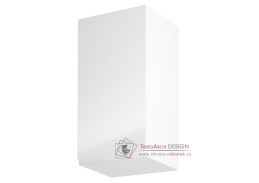 AURORA, horní kuchyňská skříňka G40 - levá, bílá / bílý lesk