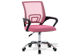 KA-L103 PINK, kancelářská židle, látka mesh růžová