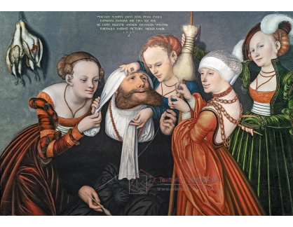 A-4369 Lucas Cranach - Herkules u soudu v Omphale