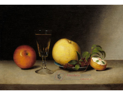 D-7587 Raphaelle Peale - Zátiší s jablky, sherry a čajem
