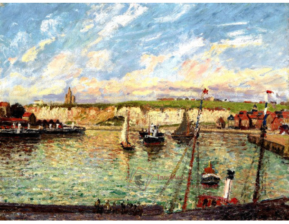 VCP-377 Camille Pissarro - Přístav Dieppe odpoledne