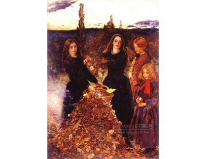 VANG26 John Everett Millais - Podzimní listí