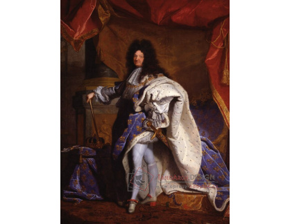 PORT-273 Hyacinthe Rigaud - Portrét Ludvíka XIV, krále Francie