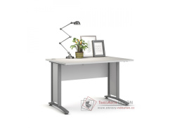 OFFICE 80400/70, psací stůl, silver grey / bílá