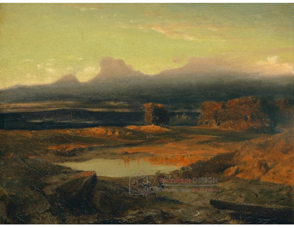 A-6811 Arnold Böcklin - Krajina při západu slunce
