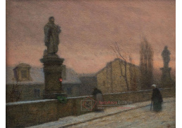 Jakub Schikaneder - Na Karlově mostě