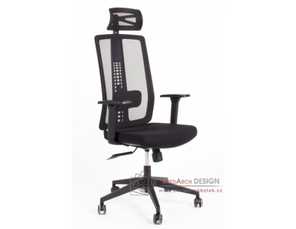 ZK10 RON, kancelářská židle, látka mesh černá