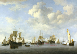 VL86 Willem van de Velde - Holandské loďstvo v úžině Goeree na Guinea