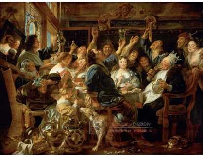 SO XII-204 Jacob Jordaens - Svátek krále