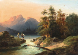 KO IV-259 Joseph Höger - Mladí rybáři v alpské krajině