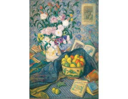 VKZ 514 Juan Echevarría - Váza s květinami, citrony a knihami