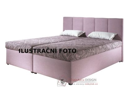 XXL, čalouněná postel 140x200 cm, výběr provedení