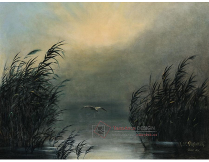 A-8715 Karl Wilhelm Diefenbach - Racek v rákosí