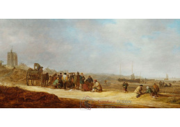 D-6562 Jan van Goyen - Rybáři na pláži Egmond