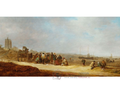 D-6562 Jan van Goyen - Rybáři na pláži Egmond