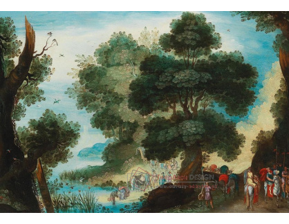 DDSO-1662 Jacob Savery - Krajina s křtem Krista v řece Jordán