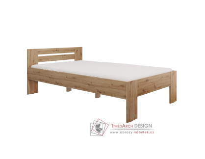 BASIS, postel 120x200cm, dub artisan