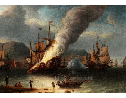A-2423 Neznámý autor - Námořní bitva mezi Angličany a Holanďany