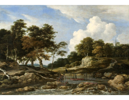 DDSO-3652 Jacob van Ruisdael – Říční krajina s mostem