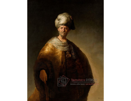 R4-55 Rembrandt - Muž v orientálním oděvu