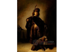 R4-133 Rembrandt - Autoportrét v orientálních šatech