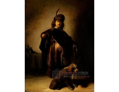 R4-133 Rembrandt - Autoportrét v orientálních šatech