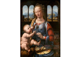 VR1-10 Leonardo da Vinci - Madonna s karafiátem