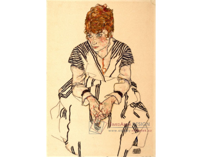 VES 257 Egon Schiele - Portrét Adéle Harms