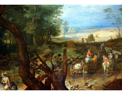 BRG-58 Jan Brueghel - Lesní cesta s postavami