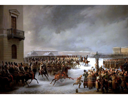 VR283 Vasilij Timm - Útok na náměstí plukem jízdní gardy 14 prosince 1825