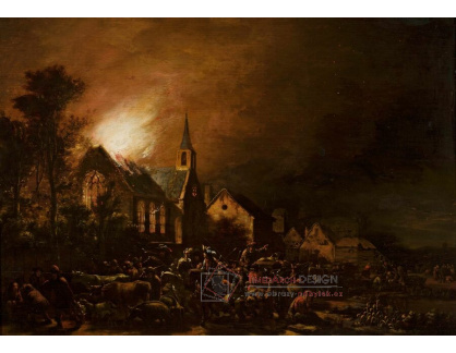 A-7341 Egbert van der Poel - Požár kostela