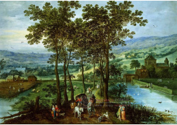 BRG-36 Jan Brueghel - Jarní krajina s postavami