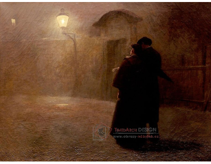 Jakub Schikaneder - Milenci na Kampě