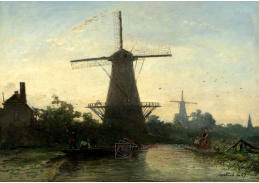 KO IV-146 Johan Barthold Jongkind - Mlýn v  Rotterdamu