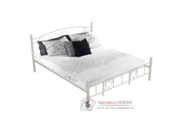 BRITA NEW, postel kovová 180x200cm, bílá
