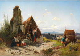 DDSO-1632 Hermann David Salomon Corrodi - Scéna z Campagna