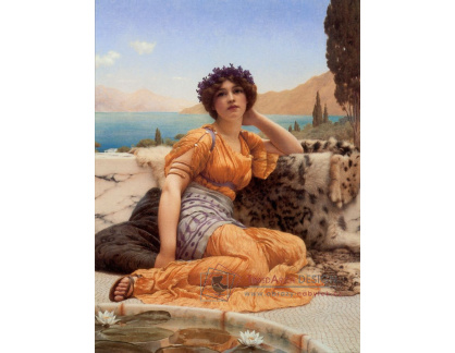 VSO1515 John William Godward - Dívka s fialkami